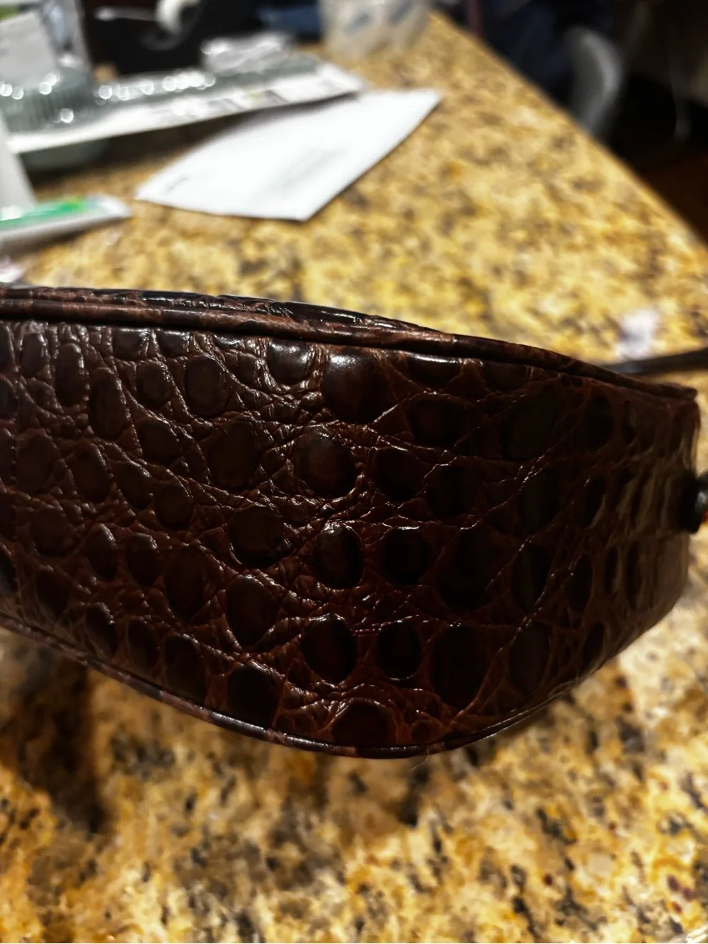 Salvatore Ferragamo crossbody croc leather - Picture 4 of 15